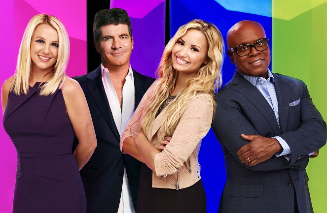The X Factor - Filmfotók - Britney Spears, Simon Cowell, Demi Lovato, L.A. Reid