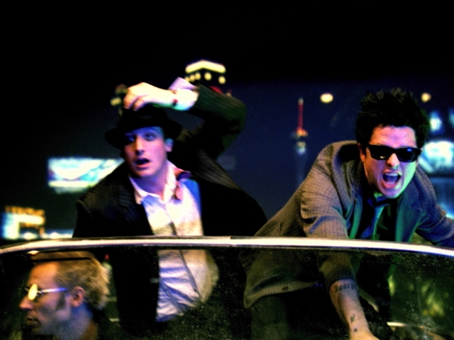 Green Day - Holiday - Filmfotos - Mike Dirnt, Tre Cool, Billie Joe Armstrong