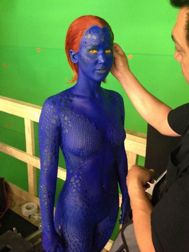 X-Men: Days of Future Past - Van de set - Jennifer Lawrence
