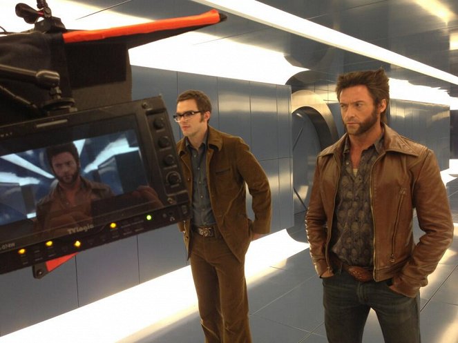 X-Men: Zukunft ist Vergangenheit - Dreharbeiten - Nicholas Hoult, Hugh Jackman