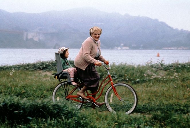 Mrs. Doubtfire - Apa csak egy van - Filmfotók - Mara Wilson, Robin Williams