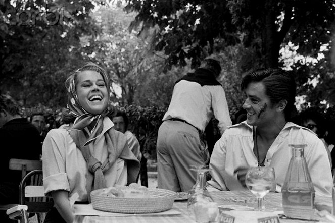 La Tulipe noire - Tournage - Jane Fonda, Alain Delon