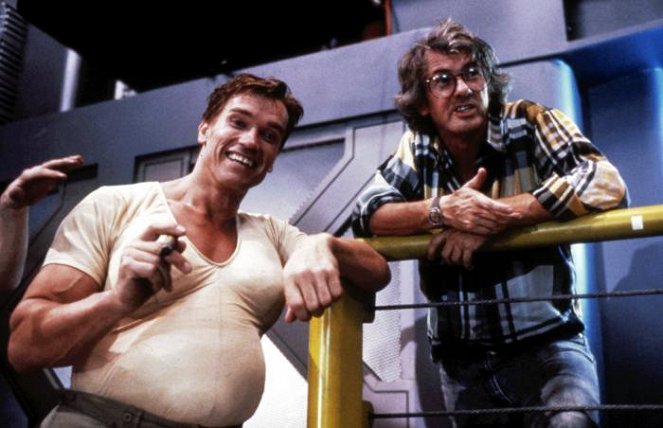 Total Recall - Z natáčení - Arnold Schwarzenegger, Paul Verhoeven