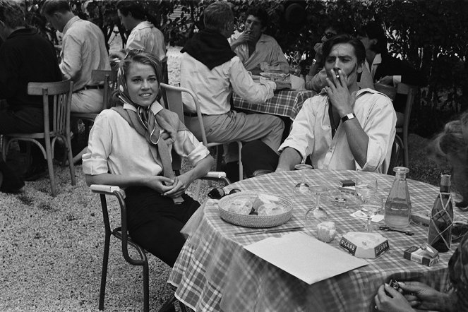 Musta tulppaani - Kuvat kuvauksista - Jane Fonda, Alain Delon