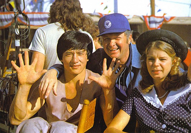 A Grande Desforra - De filmagens - Jackie Chan, Robert Clouse, Kristine DeBell