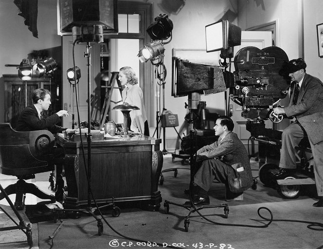 Becsületből elégtelen - Forgatási fotók - James Stewart, Jean Arthur, Frank Capra