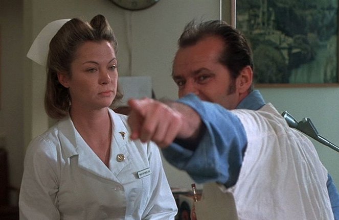 Einer flog über das Kuckucksnest - Filmfotos - Louise Fletcher, Jack Nicholson