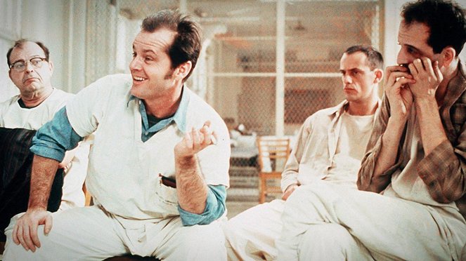 Voando Sobre Um Ninho de Cucos - Do filme - Sydney Lassick, Jack Nicholson, Christopher Lloyd, Vincent Schiavelli