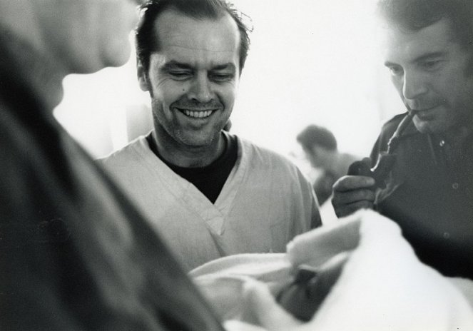 Yksi lensi yli käenpesän - Kuvat kuvauksista - Jack Nicholson, Miloš Forman