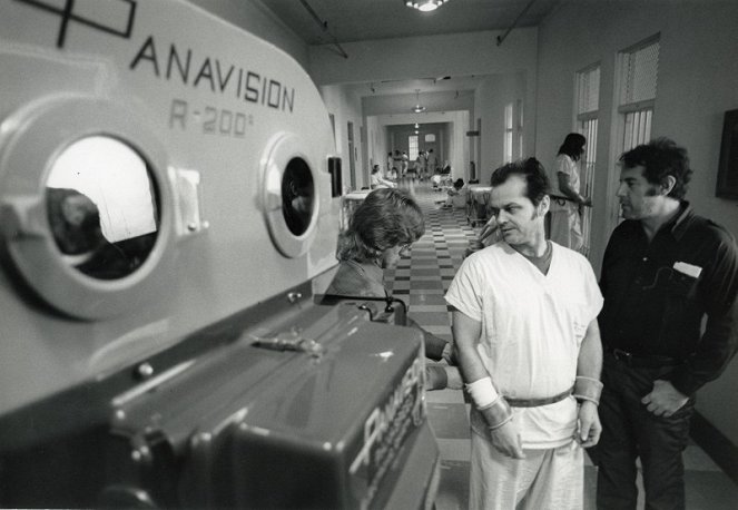 Száll a kakukk fészkére - Forgatási fotók - Jack Nicholson, Miloš Forman
