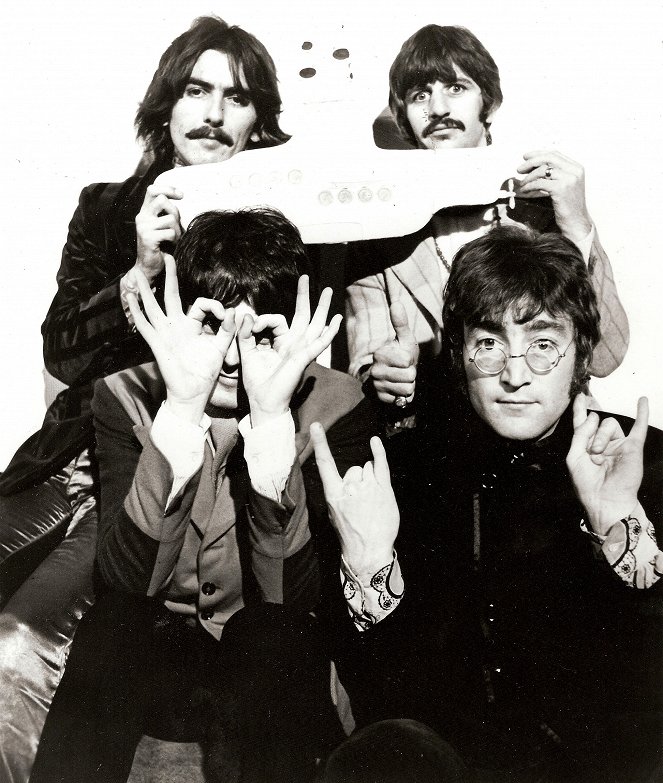 El submarino amarillo - Promoción - George Harrison, Paul McCartney, Ringo Starr, John Lennon