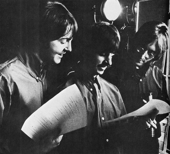 Sárga tengeralattjáró - Forgatási fotók - Paul McCartney, Ringo Starr, John Lennon