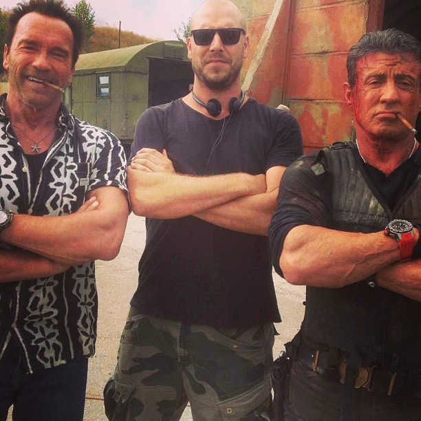 Expendables: Postradatelní 3 - Z natáčení - Arnold Schwarzenegger, Patrick Hughes, Sylvester Stallone