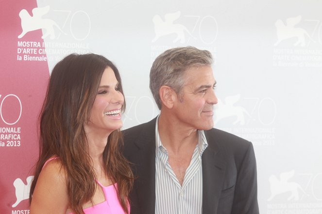 Grawitacja - Z imprez - Sandra Bullock, George Clooney