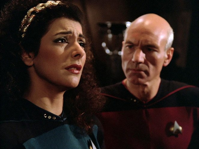 Star Trek: Nová generace - Střetnutí na Farpointu - Z filmu - Marina Sirtis, Patrick Stewart