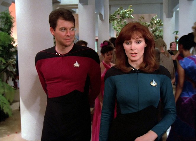 Star Trek: Nová generácia - Střetnutí na Farpointu - Z filmu - Jonathan Frakes, Gates McFadden