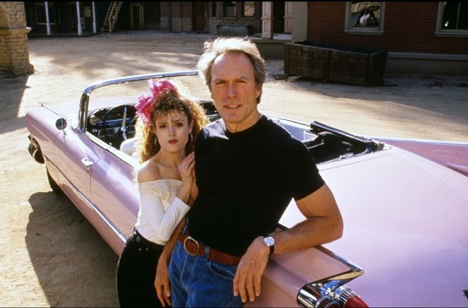 Pink Cadillac - Van de set - Bernadette Peters, Clint Eastwood