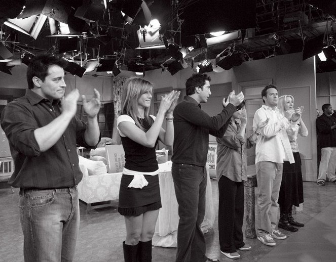 Friends - Kuvat kuvauksista - Matt LeBlanc, Jennifer Aniston, David Schwimmer, Courteney Cox, Matthew Perry, Lisa Kudrow