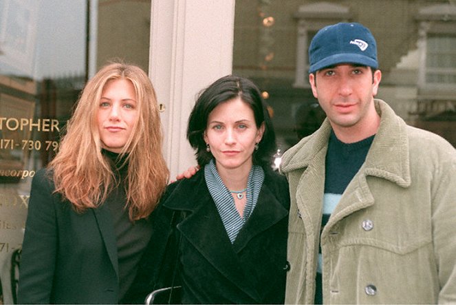 Friends - Kuvat kuvauksista - Jennifer Aniston, Courteney Cox, David Schwimmer