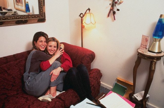 Priatelia - Z nakrúcania - Jennifer Aniston, Lisa Kudrow