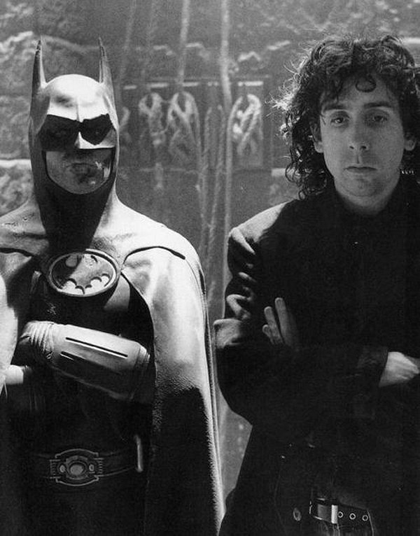 Batman - A denevérember - Forgatási fotók - Michael Keaton, Tim Burton