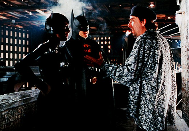 Batman Returns - Van de set - Michelle Pfeiffer, Michael Keaton, Tim Burton