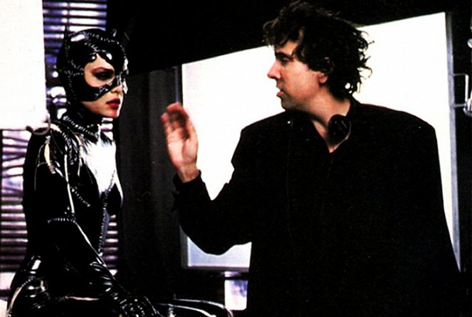 Batman, le défi - Tournage - Michelle Pfeiffer, Tim Burton