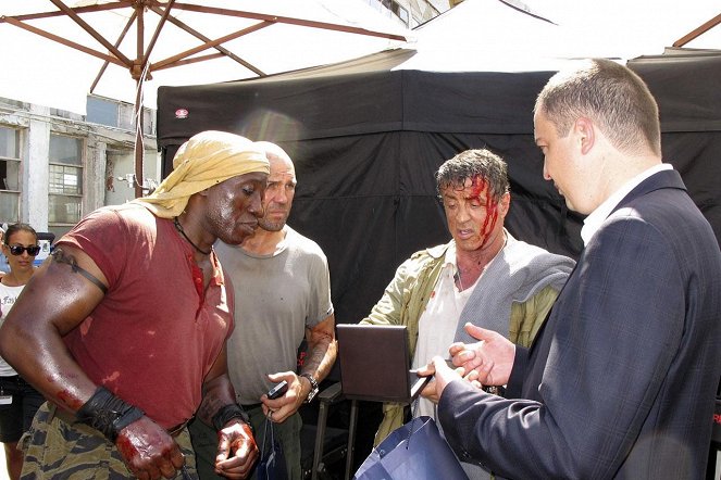 Expendables 3 - Tournage - Wesley Snipes, Sylvester Stallone
