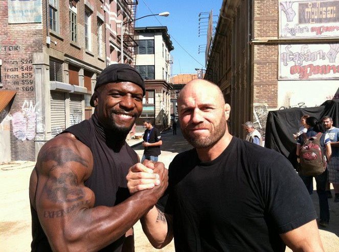 The Expendables 2: Back For War - Dreharbeiten - Terry Crews, Randy Couture