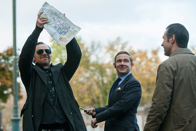 To już jest koniec - Z filmu - Simon Pegg, Martin Freeman, Paddy Considine