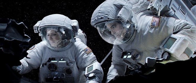 Gravitáció - Filmfotók - Sandra Bullock, George Clooney