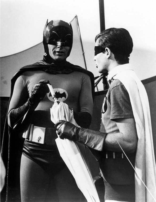 Batman hält die Welt in Atem - Filmfotos - Adam West, Burt Ward