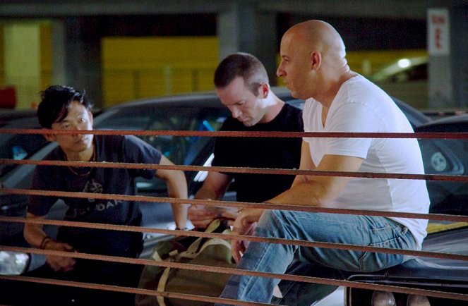 Rychle a zběsile 7 - Z natáčení - James Wan, Lucas Black, Vin Diesel