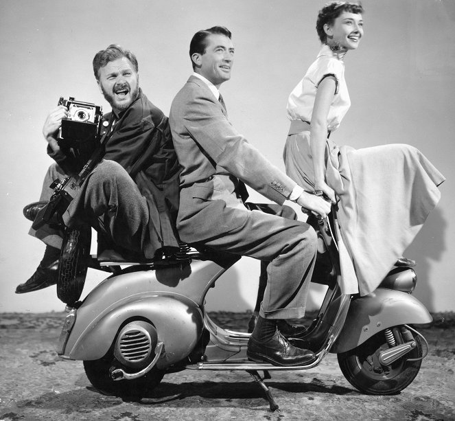 Vacaciones en Roma - Promoción - Eddie Albert, Gregory Peck, Audrey Hepburn