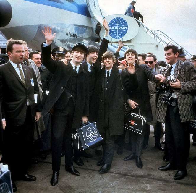 Beatles v USA - Z filmu - John Lennon, Paul McCartney, Ringo Starr, George Harrison