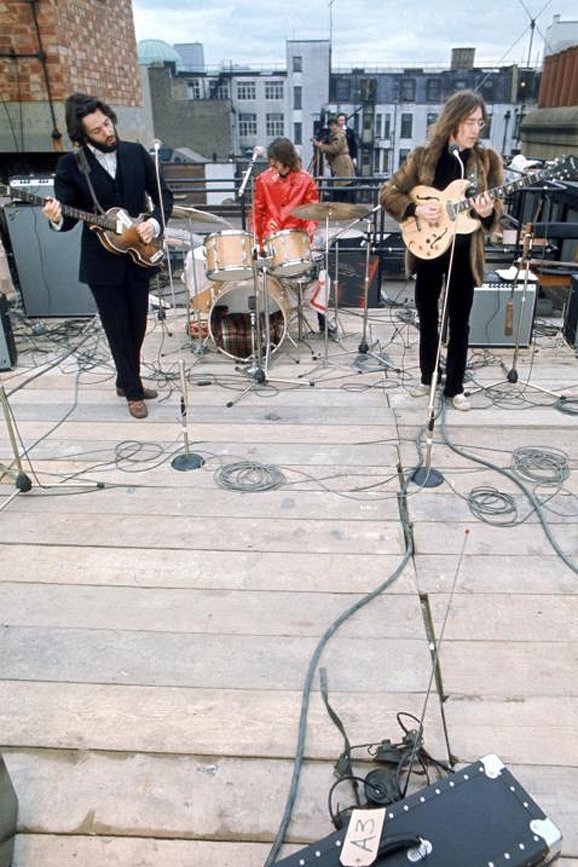 The Beatles: Get Back - The Rooftop Concert - Z nakrúcania - Paul McCartney, Ringo Starr, John Lennon