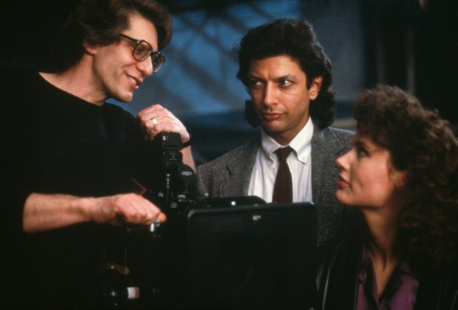 A Mosca - De filmagens - David Cronenberg, Jeff Goldblum, Geena Davis
