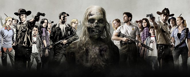 Los muertos - Season 1 - Promoción - Emma Bell, Jon Bernthal, Steven Yeun, Sarah Wayne Callies, Chandler Riggs, Andrew Lincoln, Jeffrey DeMunn, Laurie Holden