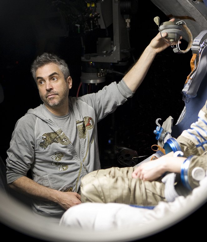 Gravitace - Z natáčení - Alfonso Cuarón