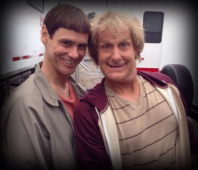 Dumb and Dumber To - Van de set - Jim Carrey, Jeff Daniels