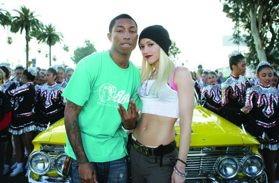 Gwen Stefani - Hollaback Girl - Z nakrúcania - Pharrell Williams, Gwen Stefani