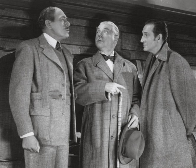 Sherlock Holmes: Pociąg do Edynburga - Z filmu - Dennis Hoey, Nigel Bruce, Basil Rathbone