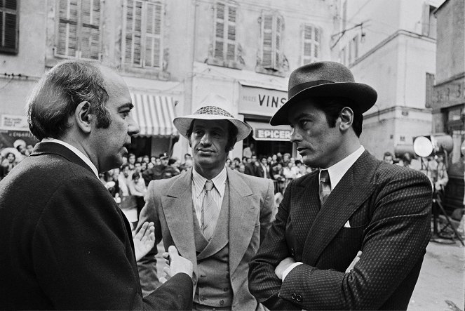 Borsalino - Dreharbeiten - Jacques Deray, Jean-Paul Belmondo, Alain Delon