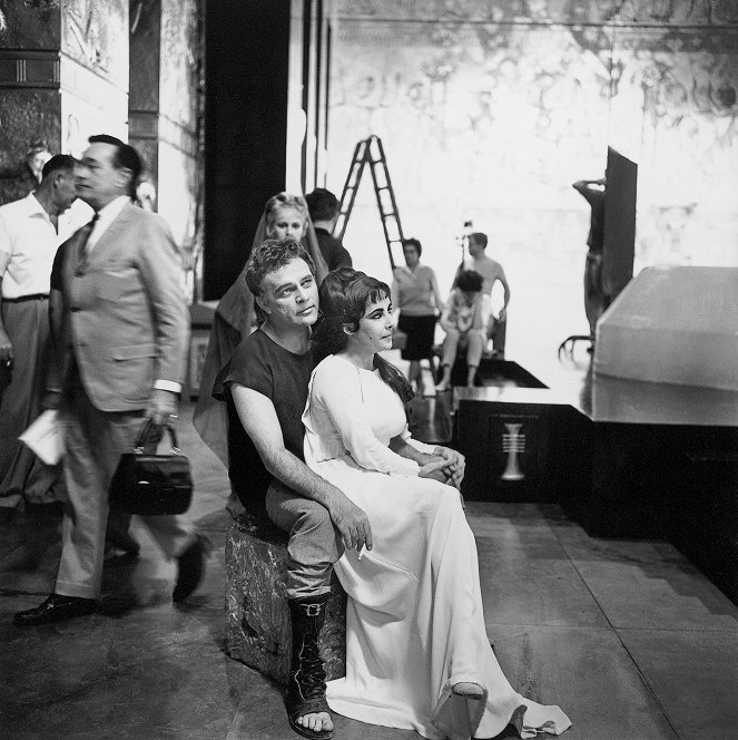 Cleópatra - De filmagens - Richard Burton, Elizabeth Taylor