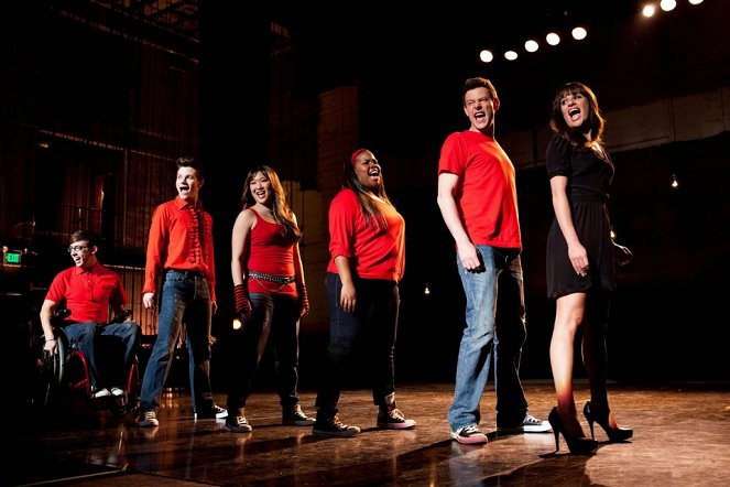 Glee - Sztárok leszünk! - Filmfotók - Kevin McHale, Chris Colfer, Jenna Ushkowitz, Cory Monteith, Amber Riley, Lea Michele