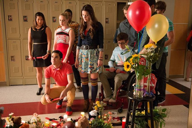 Glee - Sztárok leszünk! - Filmfotók - Jenna Ushkowitz, Darren Criss, Melissa Benoist, Becca Tobin, Kevin McHale