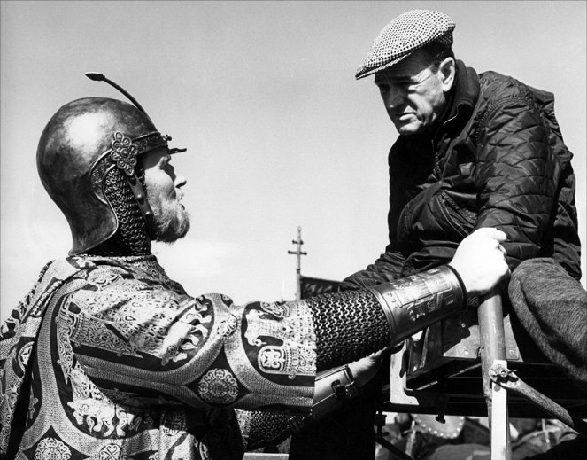 El Cid - Dreharbeiten - Charlton Heston, Anthony Mann