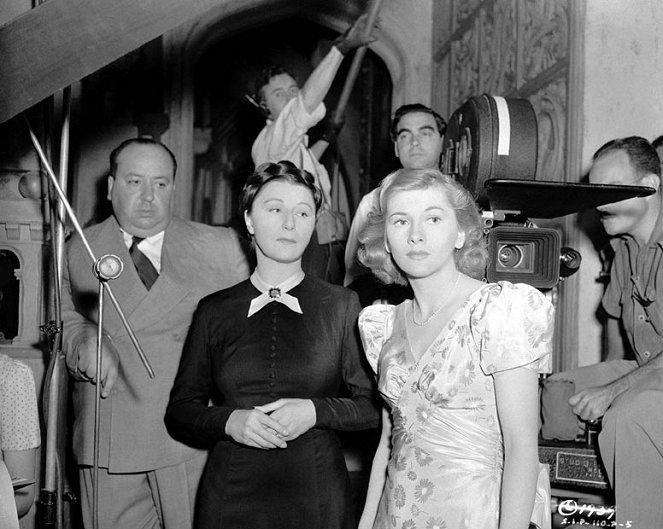A Manderley-ház asszonya - Forgatási fotók - Alfred Hitchcock, Judith Anderson, Joan Fontaine