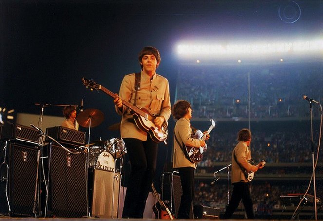 The Beatles at Shea Stadium - Van film - Ringo Starr, Paul McCartney, George Harrison