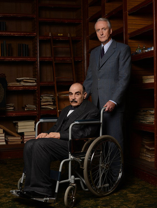 Agatha Christie's Poirot - Függöny - Promóció fotók - David Suchet, Hugh Fraser